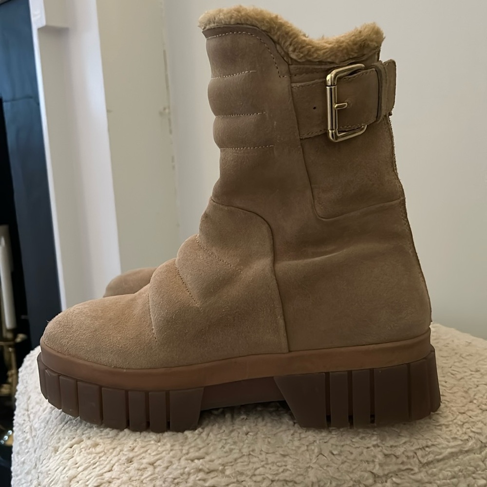 Free people suede lug boot